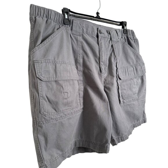 Croft Barrow Mens 46 Elastic Waist Pockets Cotton Gray - Picture 2 of 7